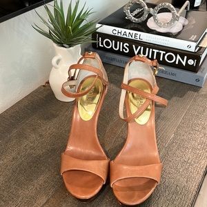 Beautiful Brown Leather Heels by Michael Kors